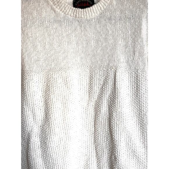 Vintage Lake Harmony Rowing Club Men’s White Fisherman’s Sweater XL Made In USA - Picture 2 of 9